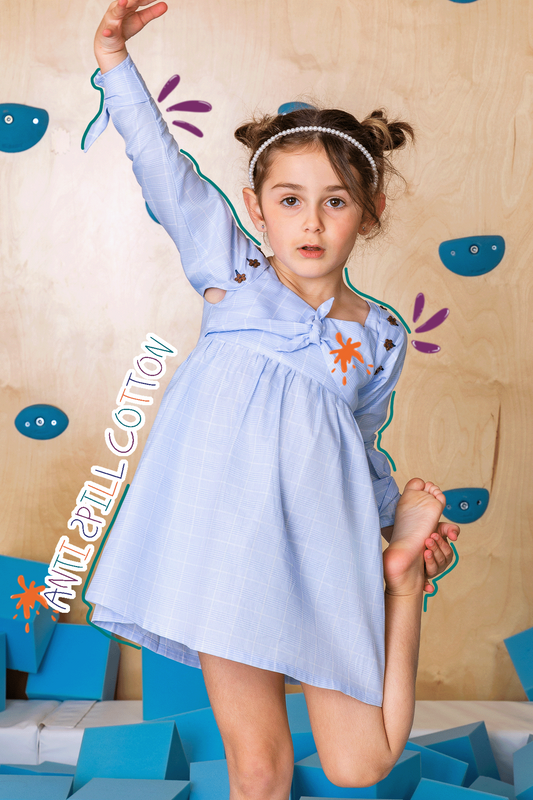 girl.ish anti-spill dress with add on sleeve